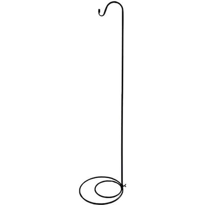 Crochet de berger d'extérieur 1,2 m en fer forgé piquet de jardin support pour mangeoire à oiseaux lumières solaires mariage white