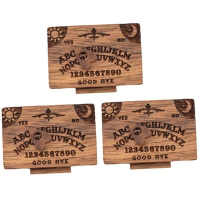Miniatuur Houten Ouija Bord met Lade Hartpatroon Functioneel Spirit Board Decoratie voor Thuis