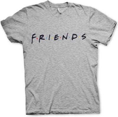 Friends Heren Tshirt -S- Logo Grijs