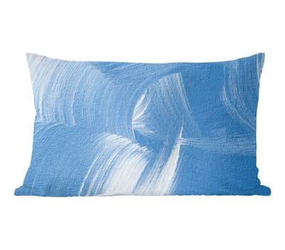 Sierkussens - Kussentjes Woonkamer - 50x30 cm - Acrylverf - Blauw - Design