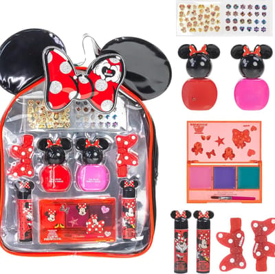 Cosmetische Make-up Gift Bag Set - Bevat Lip Gloss, Nagellak & Haaraccessoires voor Meisjes, Leeftijden 3+ - Ideaal voor Feestjes, Logeerpartijen & Makeovers