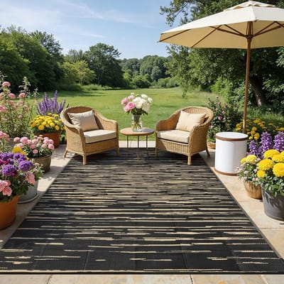 Waterdichte Buitenmat 150 x 240 cm | Grote Omkeerbare Tuinmat | UV-bestendig, Eenvoudig Schoon te Maken, Perfect voor Camping en Picknicks