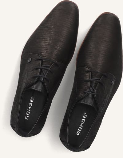 Rehab Greg Stones Nette schoenen - Veterschoenen - Heren - Zwart - Maat 47