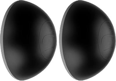 2 stuks zelfklevende deurstopper rond zwart 31 mm wandbescherming