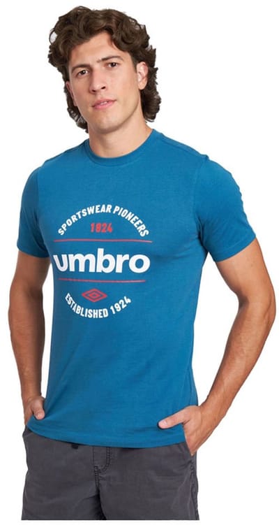 Umbro Circular Graphic T-shirt Met Korte Mouwen Blauw S Man
