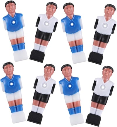 Tafelvoetbal Figuren - Compleet Team - Spel Vervanging - Realistische Modellen - 8 Stuks - Gemengde Kleur