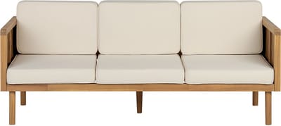 BARATTI - Driezitsbank - Lichtbeige - Acaciahout