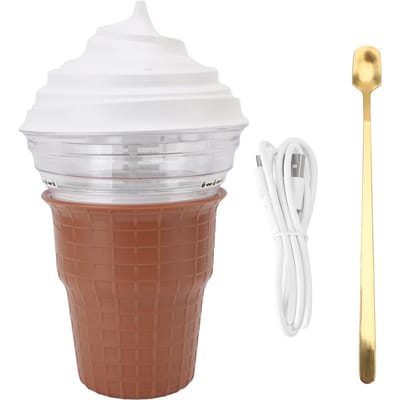 DIY IJsmachine voor Zelfgemaakt IJs Sorbet Frozen Yoghurt Beginner Vriendelijk Veilig ABS white