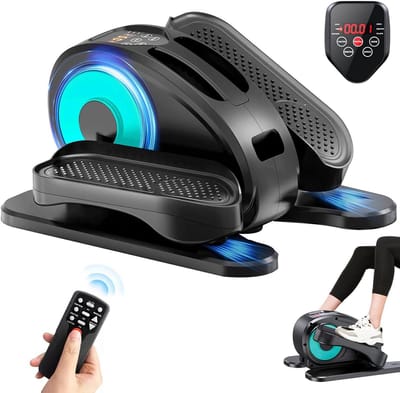 Elliptische Trainer - Onder Desk Trainer - Zittend Trainen - Magnetische Weerstand - Compact Ontwerp - Groen