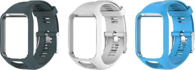 KELERINO. Siliconen bandjes geschikt voor TomTom Runner/Spark modellen - 3-pack