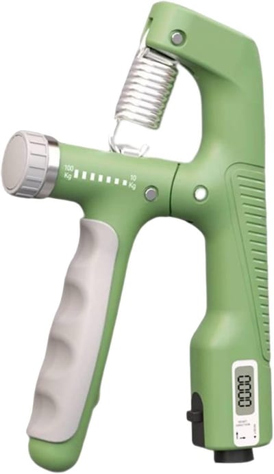 Hand Krachtoefening - Grijper Versterker - Spiertraining Hand - Elektronisch Tellen - 10-100Kg - Groen