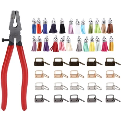 Sleutelhanger Hardware 25mm/1.0in Kwastje 24 Kleuren Praktische Sleutelhanger Benodigdheden voor DIY Handwerk