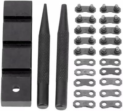 Kettingbreker Set - Ketting Reparatie - Onderhoud Kettingzagen - Robuuste Metalen Constructie - 3/8 Inch - Zilverkleurig