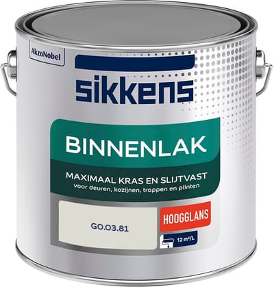 Sikkens - Binnenlak Hoogglans - G0.03.81 - Mengverf - 2,5 L