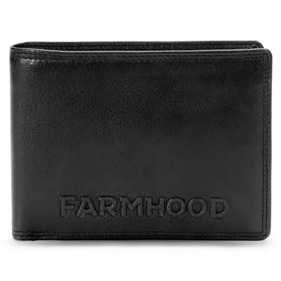 Farmhood Memphis Portemonnee RFID-bescherming Leder 12.5 cm - Jongens - Horizontaal - black