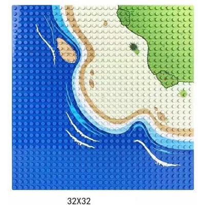 25,5x25,5cm Bouwstenen Basisplaat Stadsweg Straat Recht Kruispunt Bocht T-splitsing Kinderen Bakstenen Speelgoed