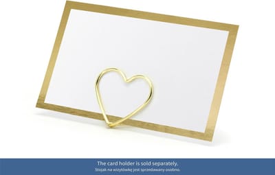 PartyDeco - Naamkaartje Frame Gold (10 stuks)