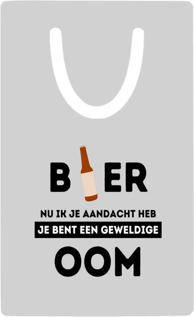 Hacebo® - bier, nu ik je aandacht heb je bent een geweldige oom metalen boekenlegger - de beste oom - verjaardagscadeau - verjaardag - cadeau - cadeautje voor oom - oom artikelen - kado - geschenk Bladwijzer boekenleggers - 7.6 cm x 5cm