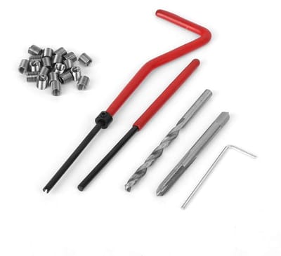 Dailygoods- Schroefdraadreparatieset M4 - 25-delige Set - Doorzichtige Plastic Doos - Hoogwaardige Materialen - Professioneel Ontwerp - Onderhoudsefficiëntie - Draadreparatieset