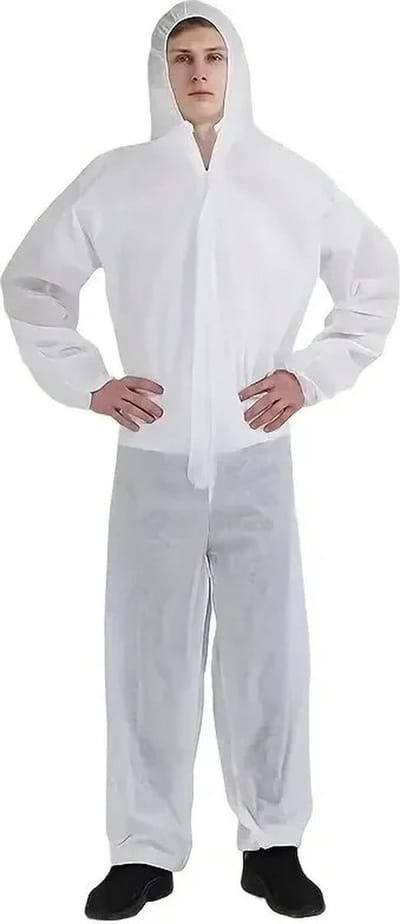 WiseGoods Premium Wegwerp Overall Waterdicht- Overal Dames & Heren - Overalls - Werkkleding - Werk Kleding - Bescherming - XL Wit