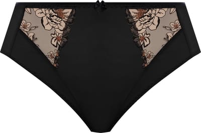 Elomi Teagan High Leg Brief - Black / Almond - Maat (EU) 3XL
