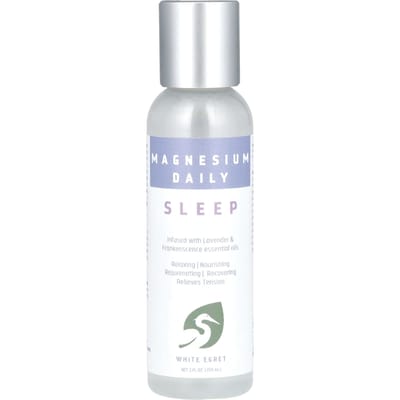 White Egret Personal Care, Magnesium Daily, Slaap, 2 fl oz (59 ml)