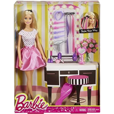 Barbie Barbie pop met haaraccessoires