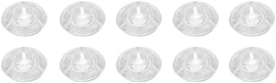 Dailygoods- Voetschakelaar Paddenstoel - 10 Stuks - Transparant - Universeel - Geschikt voor 10mm Pedalen - Vermindert Fouten - Effectpedaal