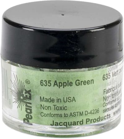 Jacquard pigmentpoeder Pearl Ex appelgroen 3 gram creatief.