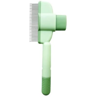 Brosse pour Chat pour la Perte de Poils, Brosse Démêlante pour Chat avec Bouton de Libération, Brosse de Toilettage pour Chat pour Chats à Poils Courts et Longs vert