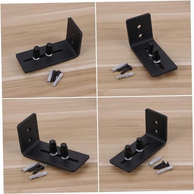 Deurstopper Schuifdeur - Rolgeleider Deur - Stabiele Deuren - Stalen Frame - 11.5 cm Lengte - Zwart
