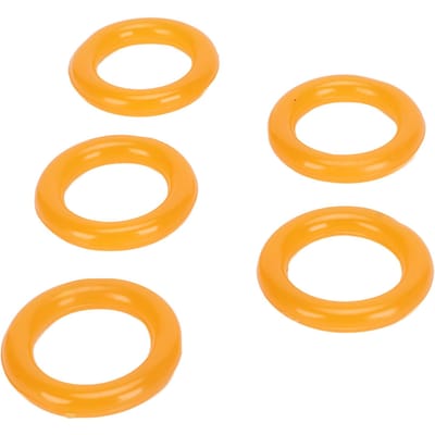 20 pièces Anneau en Caoutchouc pour Enrouleur de Bobine Anneau Flexible Élastique Portable pour Remplacement Jaune orange