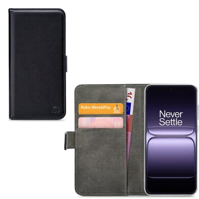 Mobilize Telefoonhoesje geschikt voor OnePlus 13S Hoesje | Mobilize Classic Gelly Bookcase Portemonnee | Pasjeshouder voor 2 Pasjes | Telefoonhoesje voor Pinpas / OV Kaart / Rijbewijs - Zwart