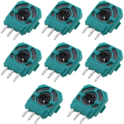 Dailygoody - 3-pins Joystick Trimmer Potentiometer - Vervangende onderdelen - Compatibel met PS4 - 10K ohm - 8 stuks - Perfect voor controller reparat