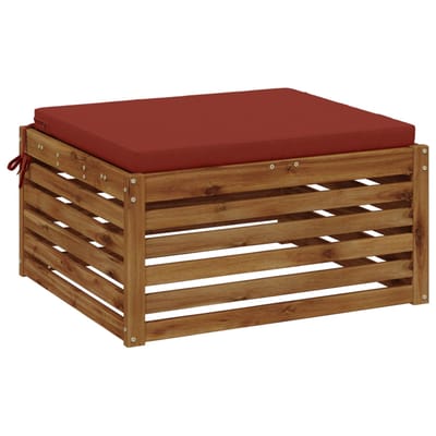 vidaXL - 1-Piece - Zitkussen - SOEST - 100% - Polyester - Rood - 70 - x - 70 - x - 5 - cm