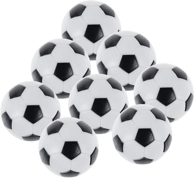 Set van 8 Tafelvoetbalballen, 32 mm, Perfect voor Tafelvoetbal en Kicker Spellen, Hoogwaardige Speelervaring
