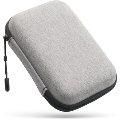 Harde Schijf Tas - 2,5 inch - Kabel Organiser Tas - SSD Hard Case - 14,5x10x3,5cm - Grijs