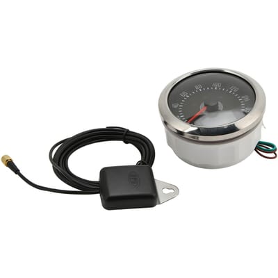 GPS Snelheidsmeter 0‑160MPH LCD Scherm IP67 Waterdicht Kleurrijke Achtergrondverlichting Universeel voor Auto's Boten Campers JachtenZwart zwart