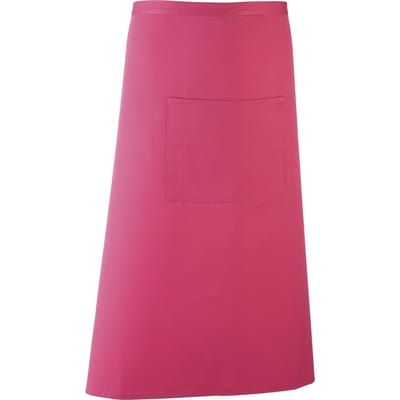 Premier Unisex Kleuren Barschort / Werkkleding (Lange Continentale Stijl) (Pakket van 2) (Heet Roze)