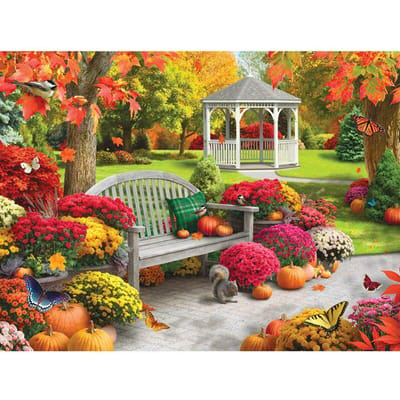 5D DIY Diamant Schilderij Herfst Park Volledige Ronde Diamant Borduurwerk Kruissteek Strass 20X30CM yellow
