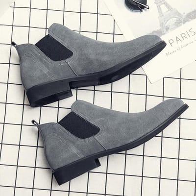 Herenmode Chelsea Boots Suède Echt Leer Herenschoenen Design Heren Kledinglaars Handgemaakt Comfortabel Kantoorformeel Schoenen Heren 39 bruin