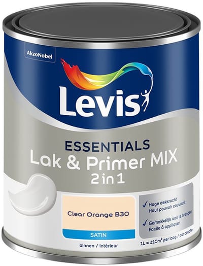 Levis - Essentials Lak & Primer Mix - Clear Orange B30 - Mengverf - 1 L