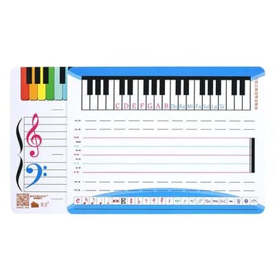 Muziekliniatuur Notenbalk - 5 Lijnen Blad A4- PVC