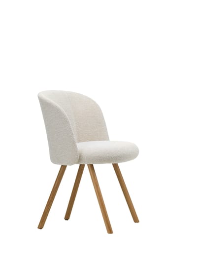 Vitra Mikado stoel eiken frame - ubia ivoor/parelmoer