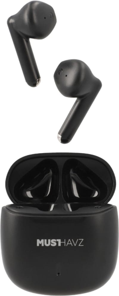 Musthavz True Wireless Earphone Lite Earbuds - Draadloze Oordopjes - Wireless Bluetooth Earphones - Oortjes geschikt voor Apple en Android - Zwart