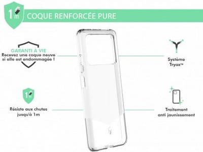 Force Case, Hoesje geschikt voor Xiaomi Redmi Note 11S 5G - PURE Versterkt, Transparant