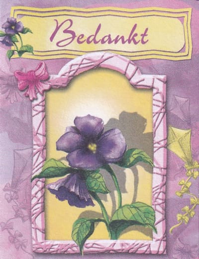 Bloemenkaartjes - 25 Stuks - Mini Kaartjes - 5 x 6,5 cm - Bloemist - Kadootjes - Bedankt - JK-259