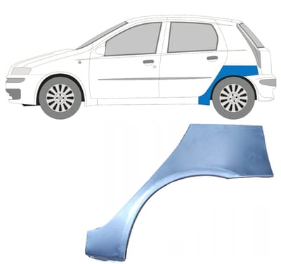 Reparatiepaneel achterspatbord voor Fiat Punto II 1999-2010 / Links