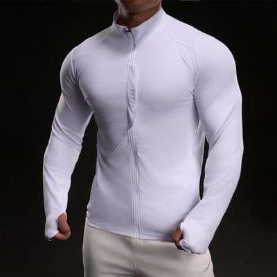 Nieuw Sneldrogend IJszijde T-shirt met Lange Mouwen Heren Casual Sport Elastisch Fitness Outdoor T-shirt Top Heren XL gray
