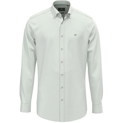 Fynch-Hatton Overhemd Fine Oxford Stripe Button-Down Fern / male